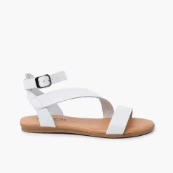 Sandalias<Pisamonas Sandalias Niña Y Mujer Tira Cruzada Pulsera Hebilla