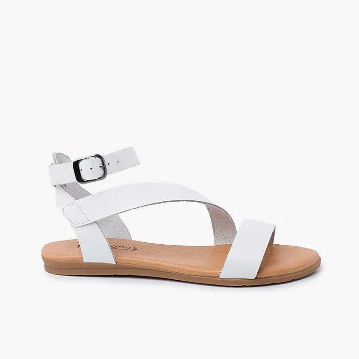 Sandalias<Pisamonas Sandalias Niña Y Mujer Tira Cruzada Pulsera Hebilla