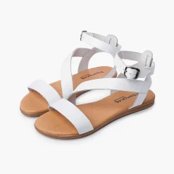 Sandalias<Pisamonas Sandalias Niña Y Mujer Tira Cruzada Pulsera Hebilla
