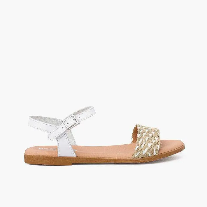 Sandalias<Pisamonas Sandalias Niña Y Mujer Tira Trenzada Yute