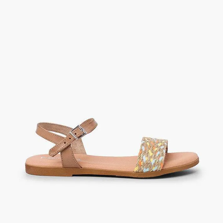 Sandalias<Pisamonas Sandalias Niña Y Mujer Tira Trenzada Yute