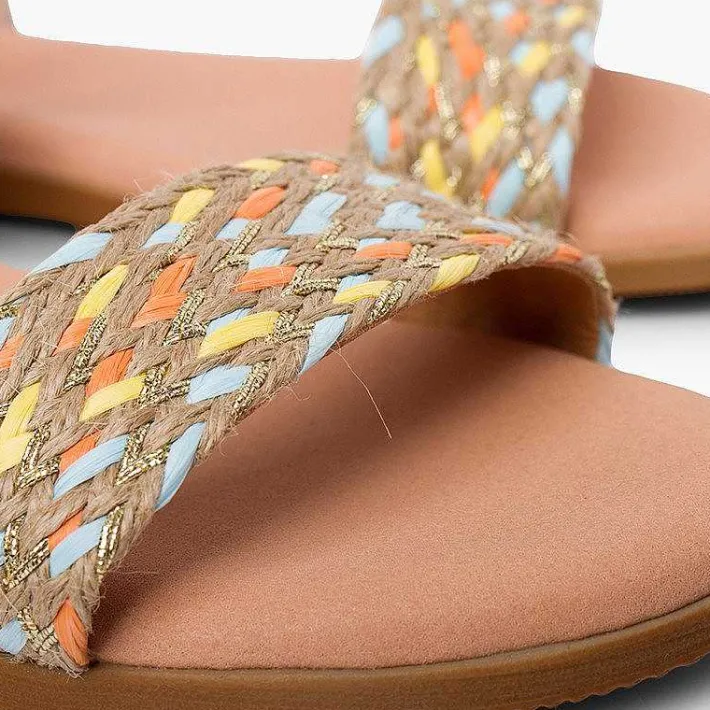Sandalias<Pisamonas Sandalias Niña Y Mujer Tira Trenzada Yute