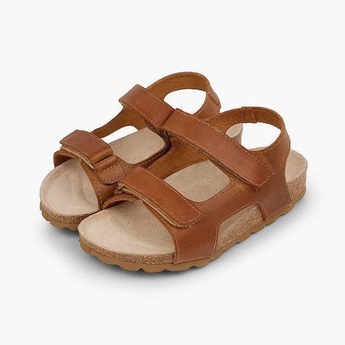 Sandalias<Pisamonas Sandalias Piel Bio Niño Doble Tira Adherente