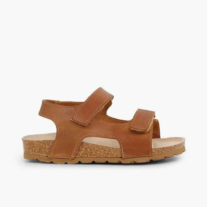 Sandalias<Pisamonas Sandalias Piel Bio Niño Doble Tira Adherente