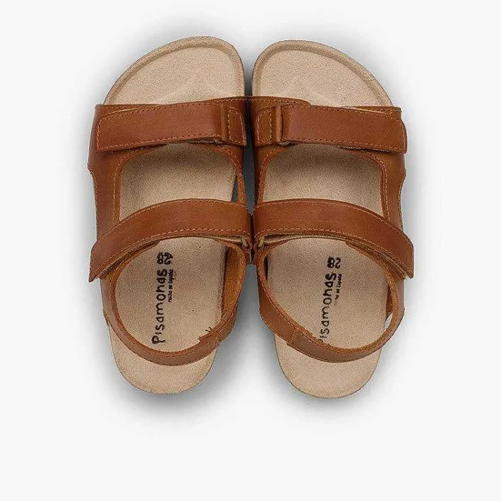 Sandalias<Pisamonas Sandalias Piel Bio Niño Doble Tira Adherente