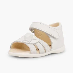 Sandalias<Pisamonas Sandalias Piel Primeros Pasos Niña Tira Adherente Y Estrella