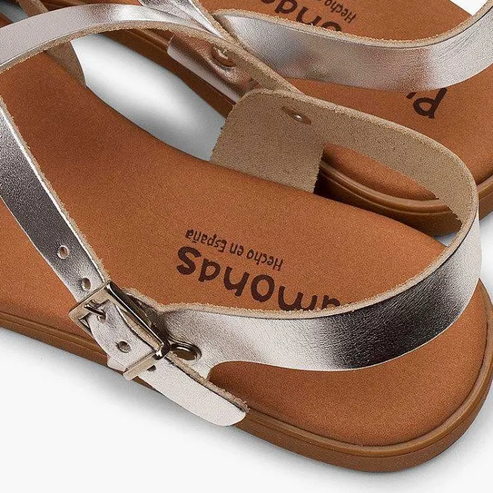 Sandalias<Pisamonas Sandalias Romanas Niña Y Mujer Tiras Metalizadas
