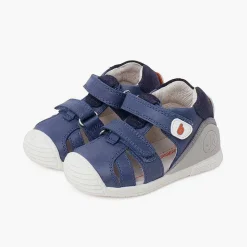 Sandalias<Pisamonas Sandalias Unisex Biogateo Doble Cierre Adherente Color Azul