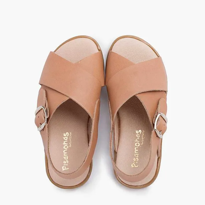 Sandalias<Pisamonas Sandalias Unisex Piel Cruzada Tiras Anchas