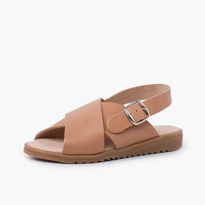 Sandalias<Pisamonas Sandalias Unisex Piel Cruzada Tiras Anchas