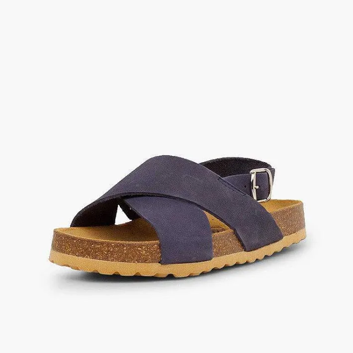Sandalias<Pisamonas Sandalias Unisex Tiras Cruzadas En Nobuck