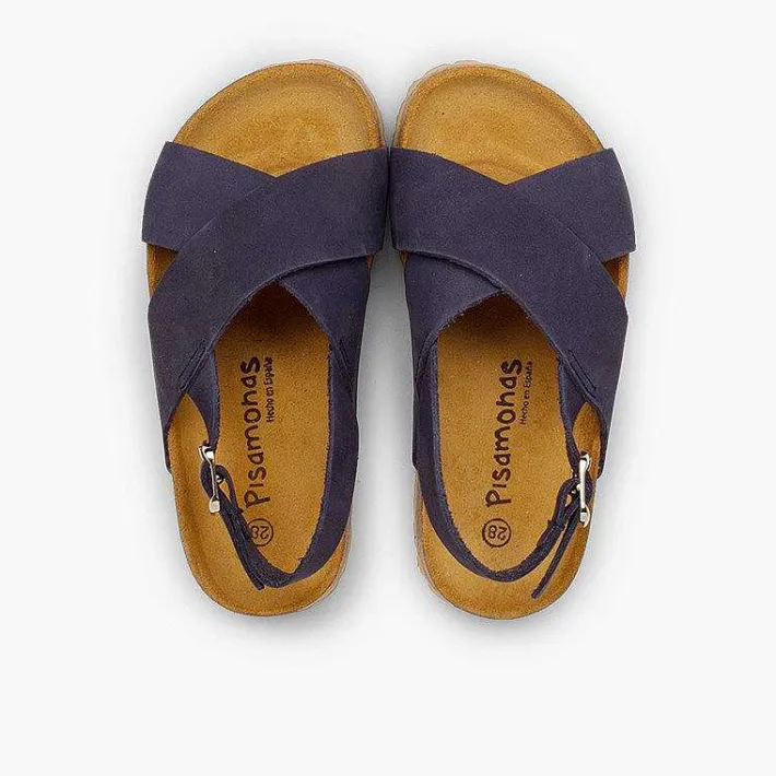 Sandalias<Pisamonas Sandalias Unisex Tiras Cruzadas En Nobuck