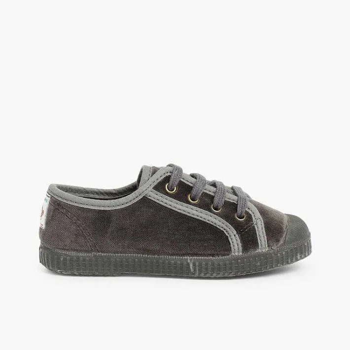 Zapatillas<Pisamonas Zapatilla Terciopelo Con Cordones