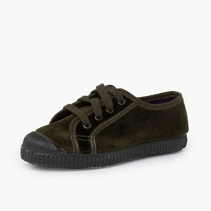 Zapatillas<Pisamonas Zapatilla Terciopelo Con Cordones