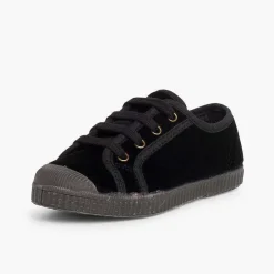 Zapatillas<Pisamonas Zapatilla Terciopelo Con Cordones