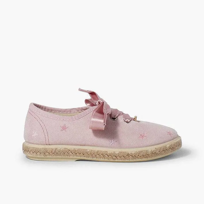 Zapatillas<Pisamonas Zapatillas Bordado Estrellas Cordones Raso