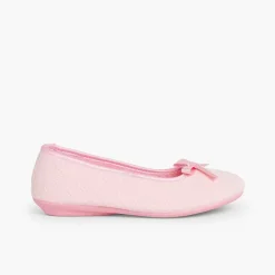 Zapatillas Casa<Pisamonas Zapatillas Casa Bailarina Con Lazo