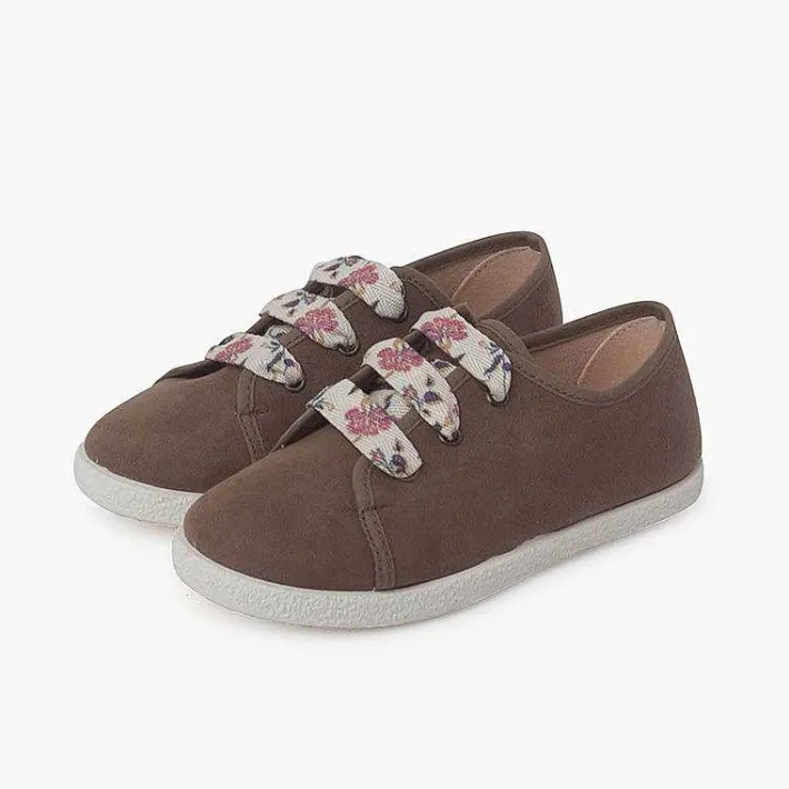 Zapatillas<Pisamonas Zapatillas Cordones Flores Serratex