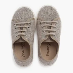 Zapatillas<Pisamonas Zapatillas Lino Con Cordones