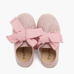 Zapatillas<Pisamonas Zapatillas Lino Con Lazo Y Banda De Yute