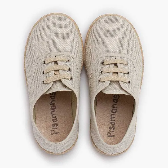 Zapatos Blucher<Pisamonas Zapatillas Lino Cordones Suela Alpargata