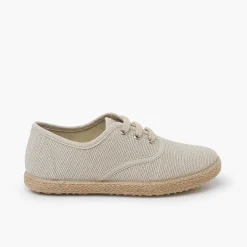 Zapatos Blucher<Pisamonas Zapatillas Lino Cordones Suela Alpargata