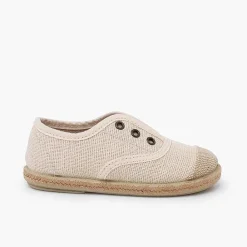 Zapatillas<Pisamonas Zapatillas Lino Sin Cordones Puntera Yute