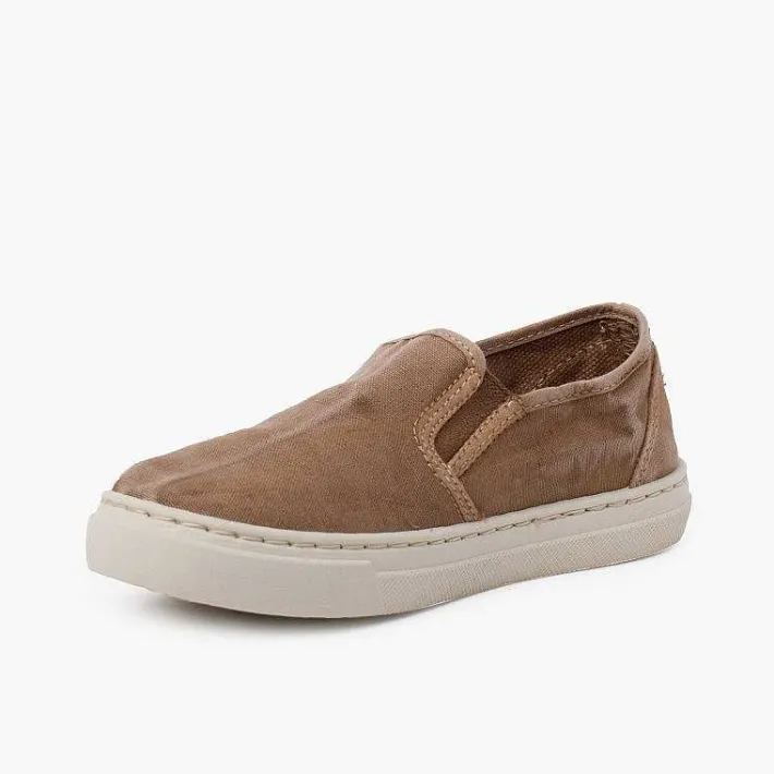 Zapatillas<Pisamonas Zapatillas Lona Lavada Elastico Lateral