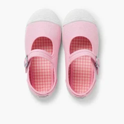 Zapatillas<Pisamonas Zapatillas Lona Niña Con Hebilla Y Puntera De Goma