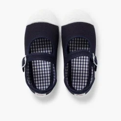 Zapatillas<Pisamonas Zapatillas Lona Niña Con Hebilla Y Puntera De Goma