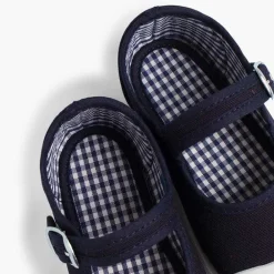 Zapatillas<Pisamonas Zapatillas Lona Niña Con Hebilla Y Puntera De Goma
