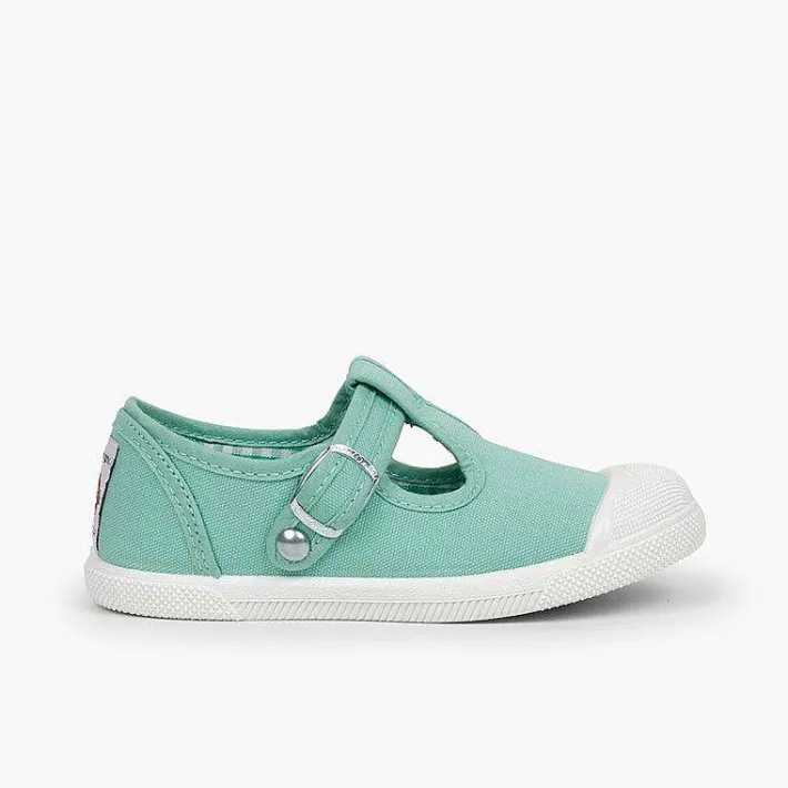 Zapatillas<Pisamonas Zapatillas Lona Niños Puntera Goma Tipo Pepitos