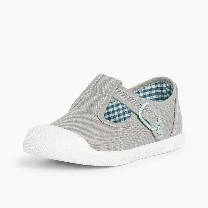 Zapatillas<Pisamonas Zapatillas Lona Niños Puntera Goma Tipo Pepitos