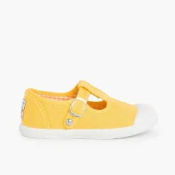 Zapatillas<Pisamonas Zapatillas Lona Niños Puntera Goma Tipo Pepitos