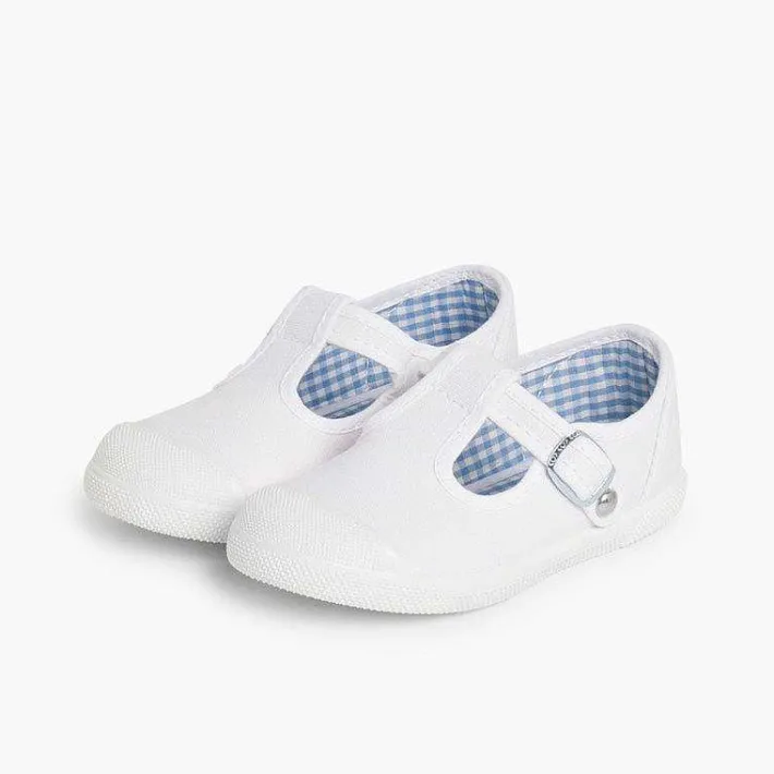 Zapatillas<Pisamonas Zapatillas Lona Niños Puntera Goma Tipo Pepitos