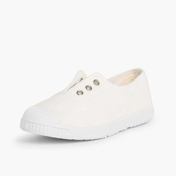 Zapatillas<Pisamonas Zapatillas Lona Punta Goma Sin Cordones