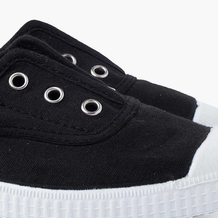 Zapatillas<Pisamonas Zapatillas Lona Punta Goma Sin Cordones