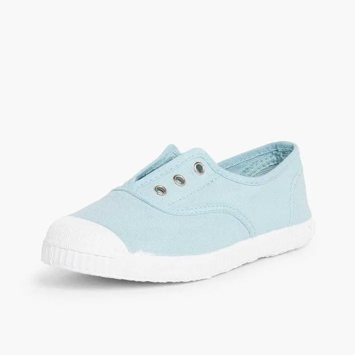 Zapatillas<Pisamonas Zapatillas Lona Punta Goma Sin Cordones