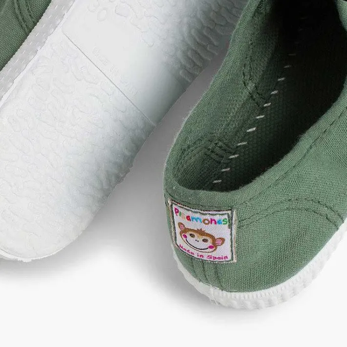 Zapatillas<Pisamonas Zapatillas Lona Punta Goma Sin Cordones