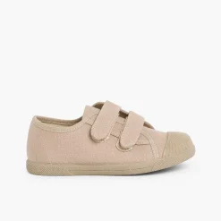 Zapatillas<Pisamonas Zapatillas Lona Puntera Goma Dos Cinta Adhesiva