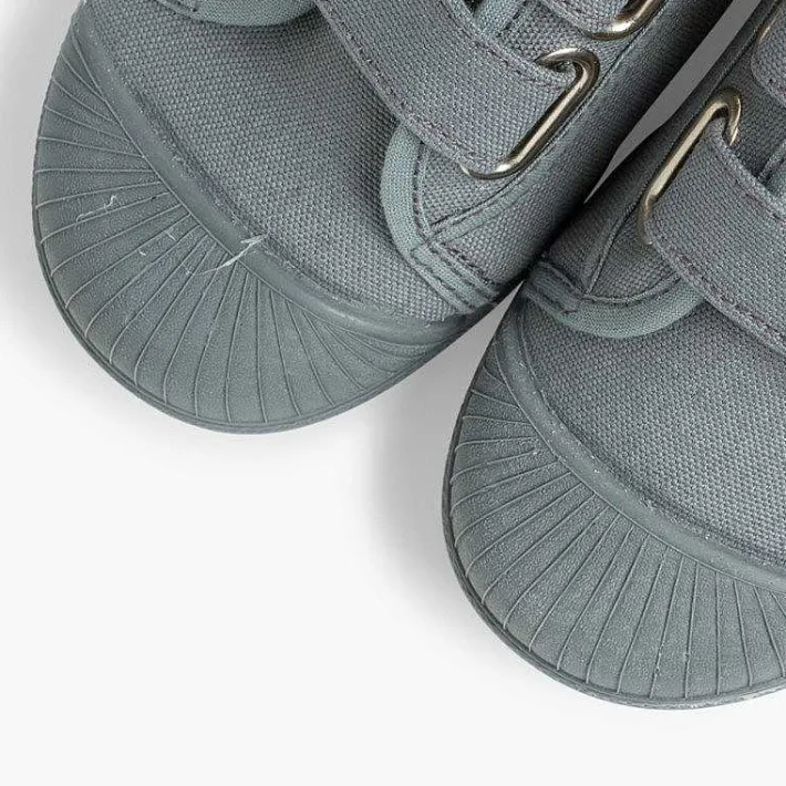 Zapatillas<Pisamonas Zapatillas Lona Puntera Goma Dos Cinta Adhesiva