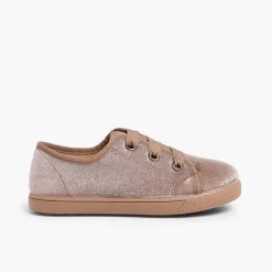 Zapatillas<Pisamonas Zapatillas Niña Terciopelo Brillante
