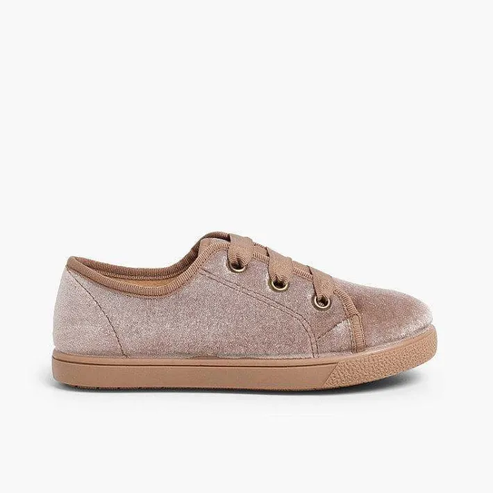 Zapatillas<Pisamonas Zapatillas Niña Terciopelo Brillante