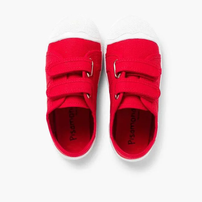 Zapatos Colegiales<Pisamonas Zapatillas Niños Lona Tiras Adherentes
