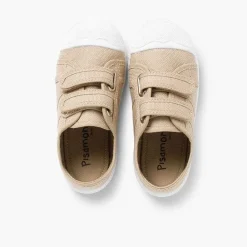 Zapatos Colegiales<Pisamonas Zapatillas Niños Lona Tiras Adherentes