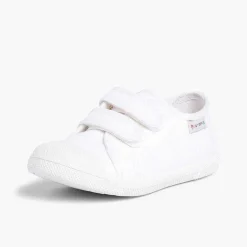 Zapatos Colegiales<Pisamonas Zapatillas Niños Lona Tiras Adherentes