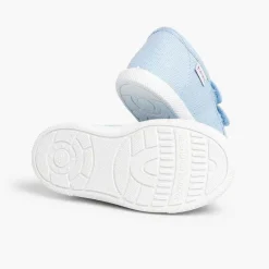 Zapatos Colegiales<Pisamonas Zapatillas Niños Lona Tiras Adherentes