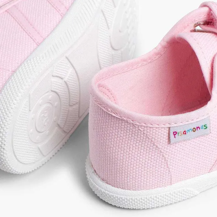 Zapatos Colegiales<Pisamonas Zapatillas Niños Lona Tiras Adherentes