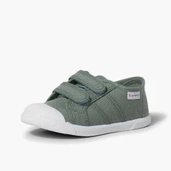 Zapatos Colegiales<Pisamonas Zapatillas Niños Lona Tiras Adherentes