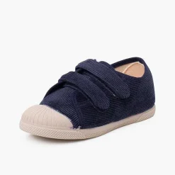 Zapatillas<Pisamonas Zapatillas Pana Puntera Goma Y Doble Cierre